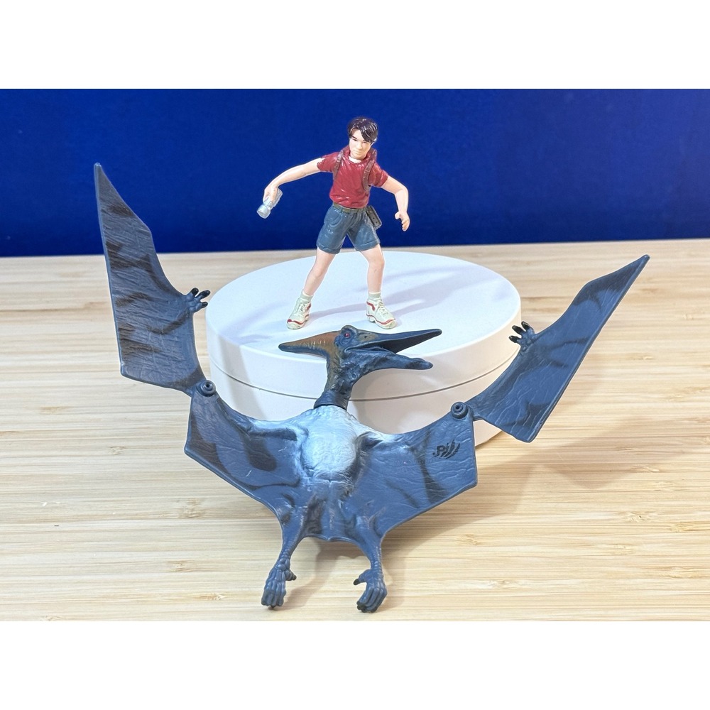 Jurassic Park III Eric Kirby & Pteranodon Action Figure Set Hasbro 2000